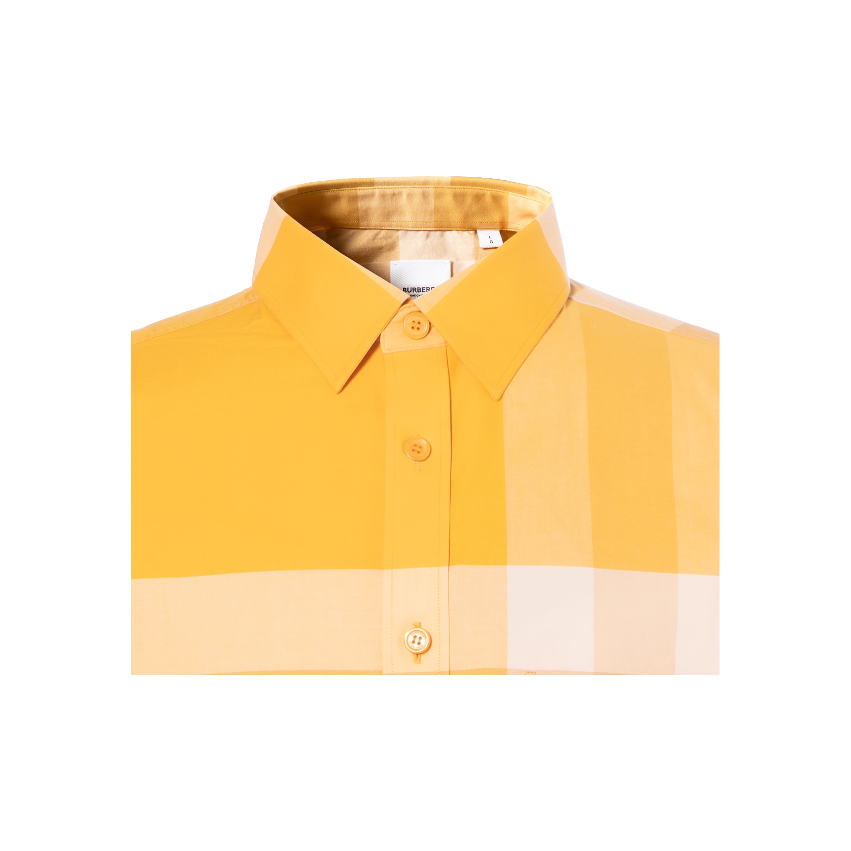 Burberry SS23 Men's Check Button-Up Cotton Long-Sleeve Shirt