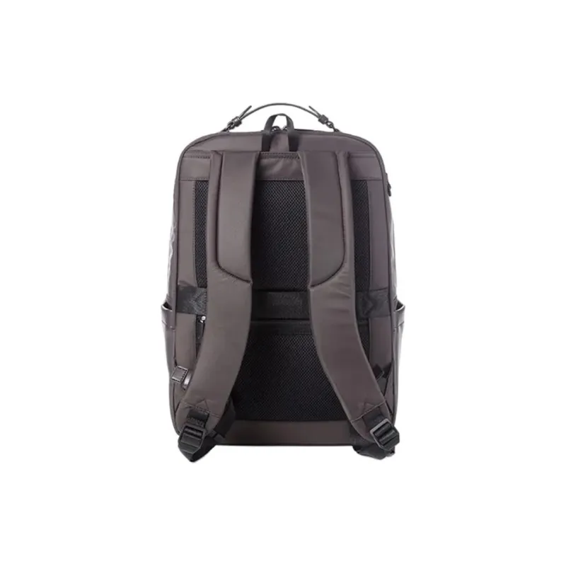 SAMSONITE Nylon Spell PU Backpack Men's Brown-3