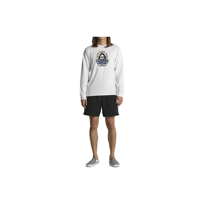Vans Book Club Long Sleeve T-Shirt T-Shirt Men's White-1