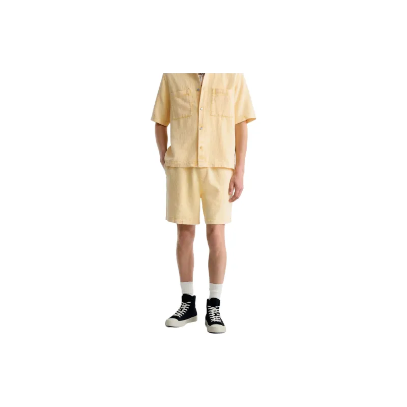 ZARA Casual Shorts Men's Orange Red-2