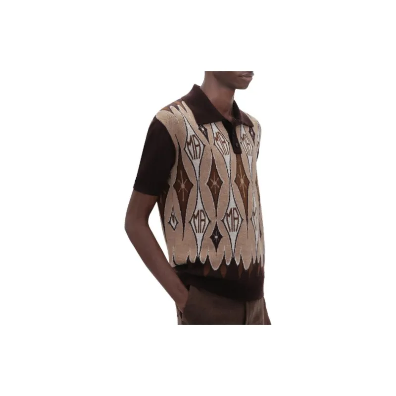 AMIRI Button Detailed Short-Sleeved Polo Shirt-3