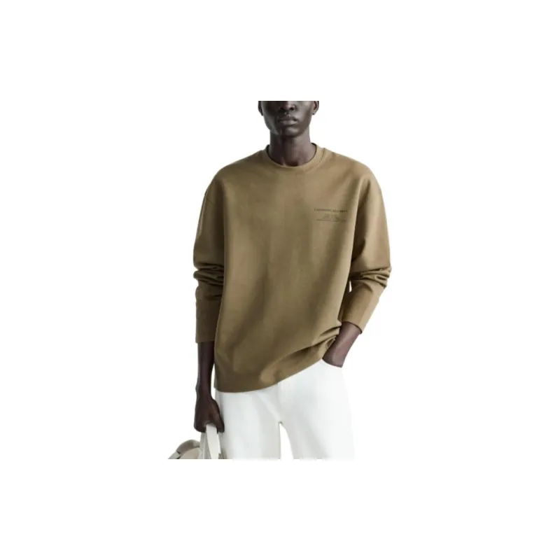 ZARA Sweatshirts Men Green-2