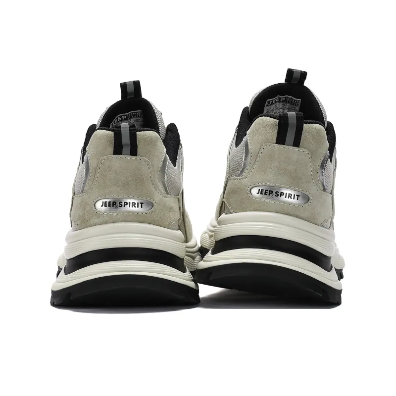 JEEP SPIRIT Chunky Sneakers Men Low Top Light Sandy-3