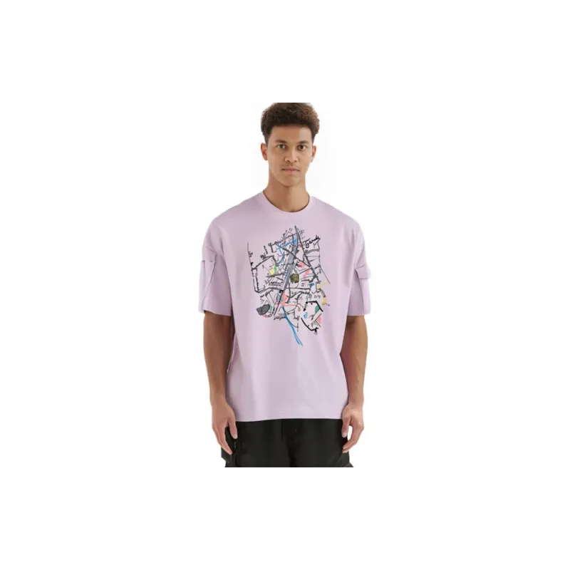 FENDI T-Shirts Men Light Purple-2