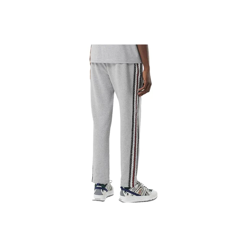 Burberry Knitted Sports Pants Men's Gray-3