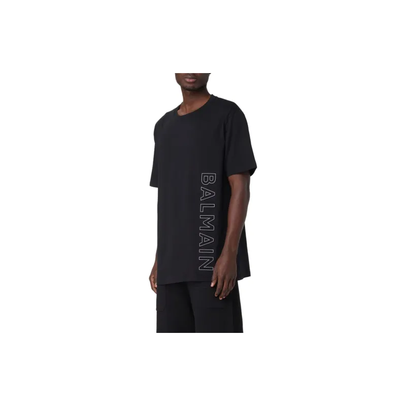 BALMAIN T Shirts Men Black-5