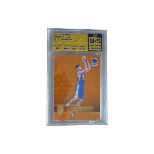 PANINI 2021-22 Donruss Elite Klay Thompson Holographic Card With Durex Elite Orange Foil 9.5 Grade Graded Cards 1 Pc