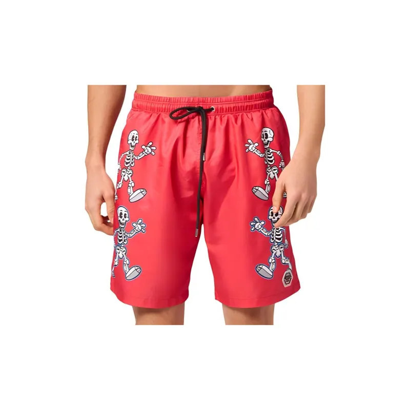 PHILIPP PLEIN SS24 Swimming Shorts Men's Red-1