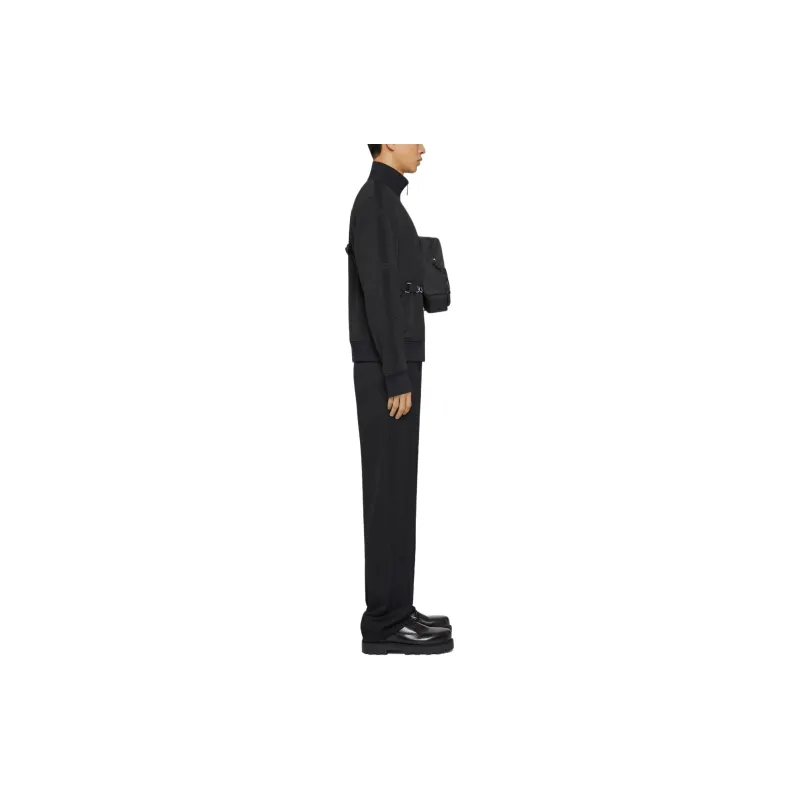 GIVENCHY Tracksuit Jacket With Rhinestones Jackets Coats Men's Black-4