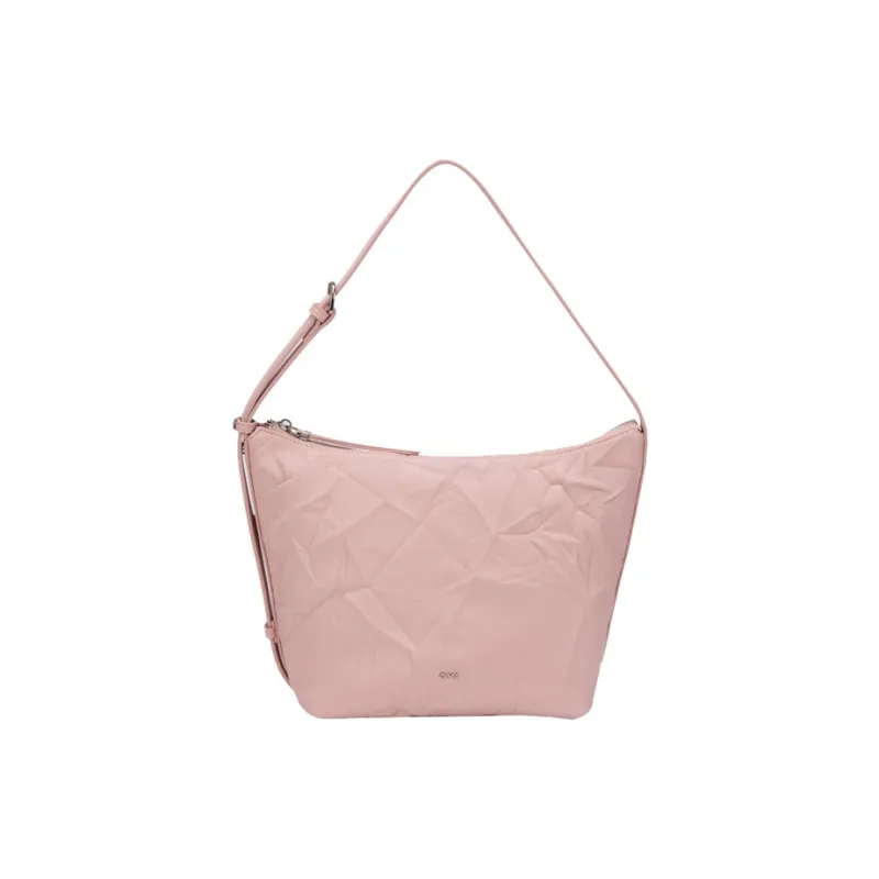 OMI Synthetic Leather Shoulder Bag Women's Black/White/Pink/Brown-6