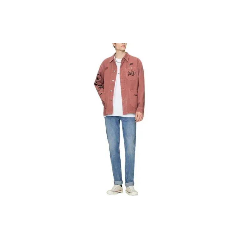 Lee Denim Jacket Men's Rose Red-3