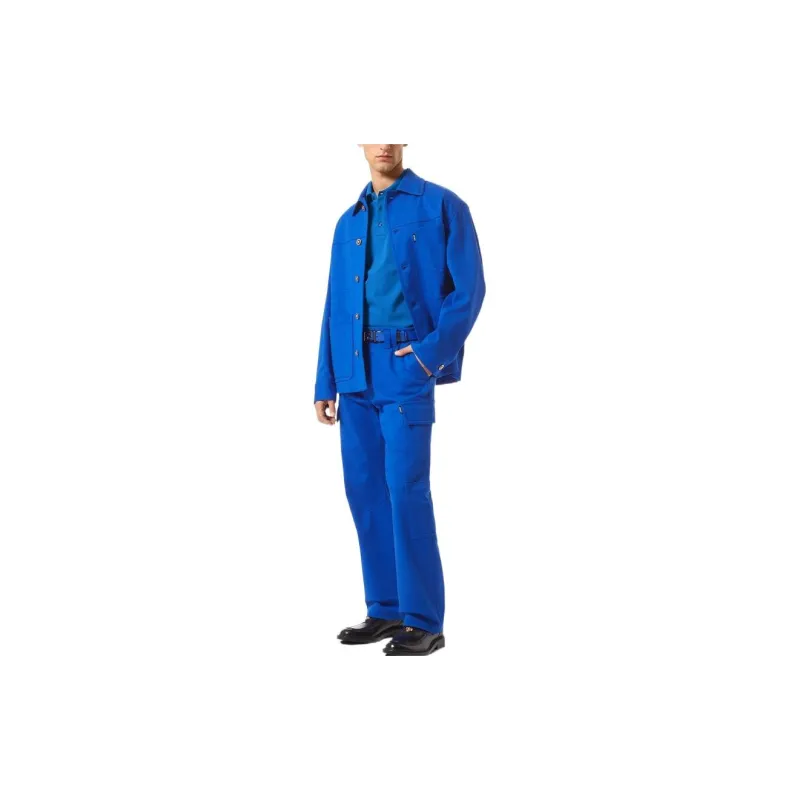 VERSACE Polo Shirts Men Blue-3