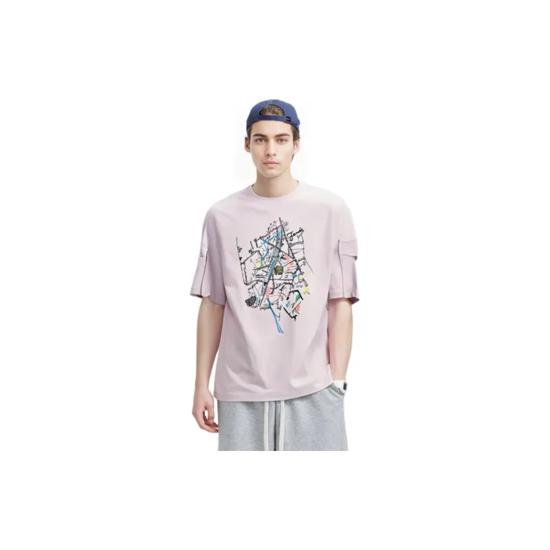 FENDI T-Shirts Men Light Purple-3