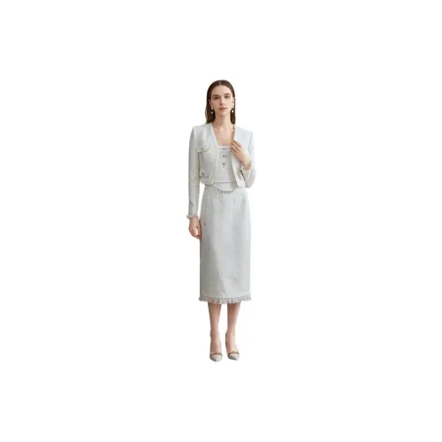 Anmani Two Piece Skirt Sets Women's Set Gardenia White