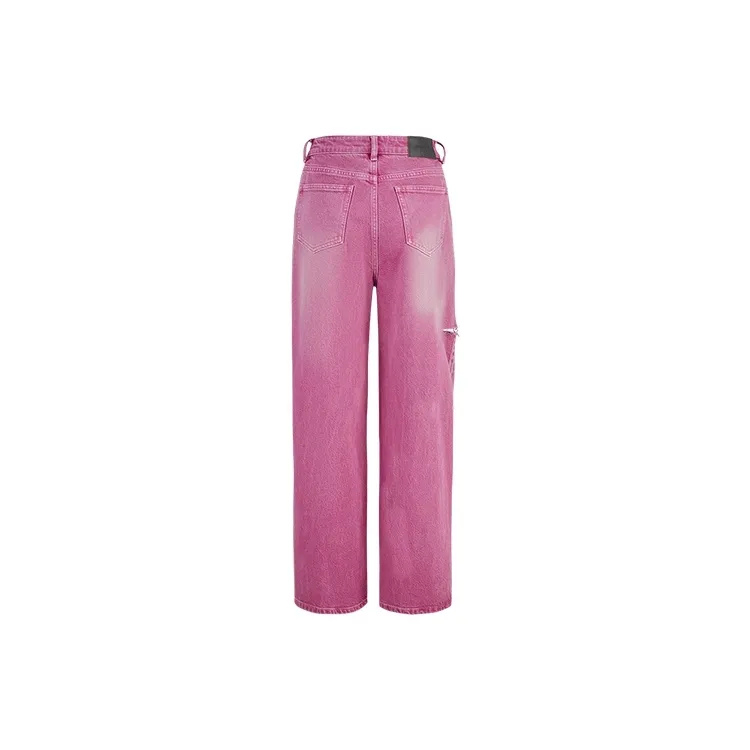 URBAN REVIVO Jeans Women's Cool Pink-1