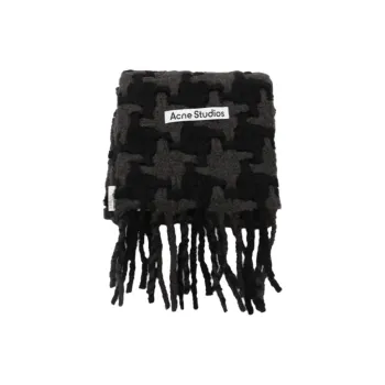 Acne Studios Nylon Knit Scarves Men's Black