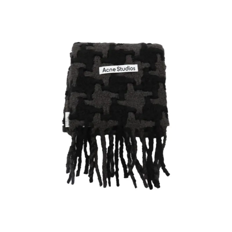Acne Studios Nylon Knit Scarves Men's Black-0