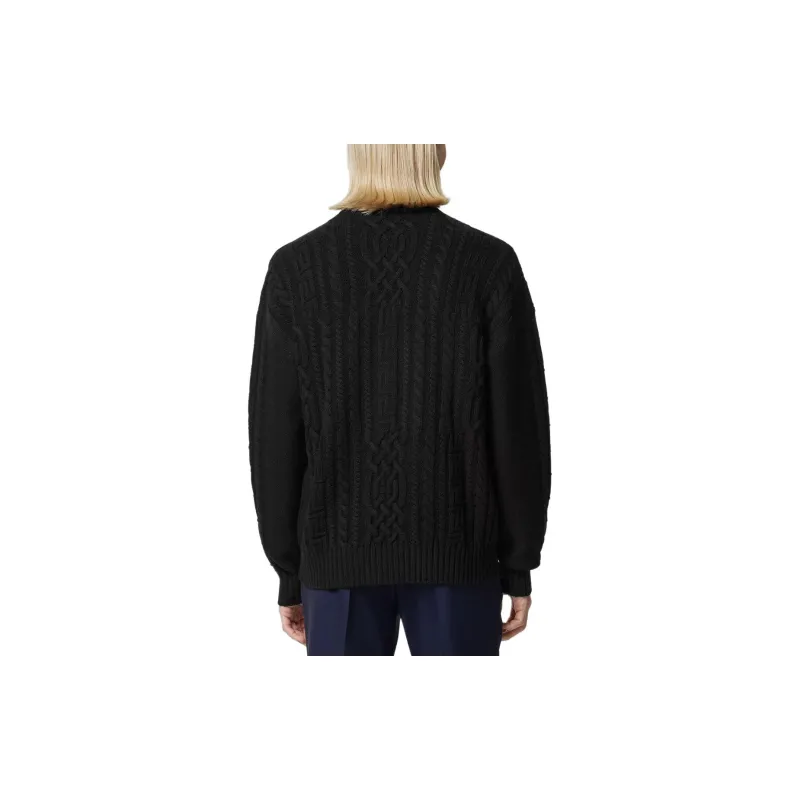 VERSACE Medusa Head Cable knit Jumper-2