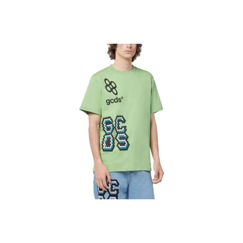 GCDS T Shirts Men Green-3