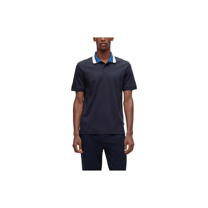 HUGO BOSS Polo Shirts Men Navy Blue-1