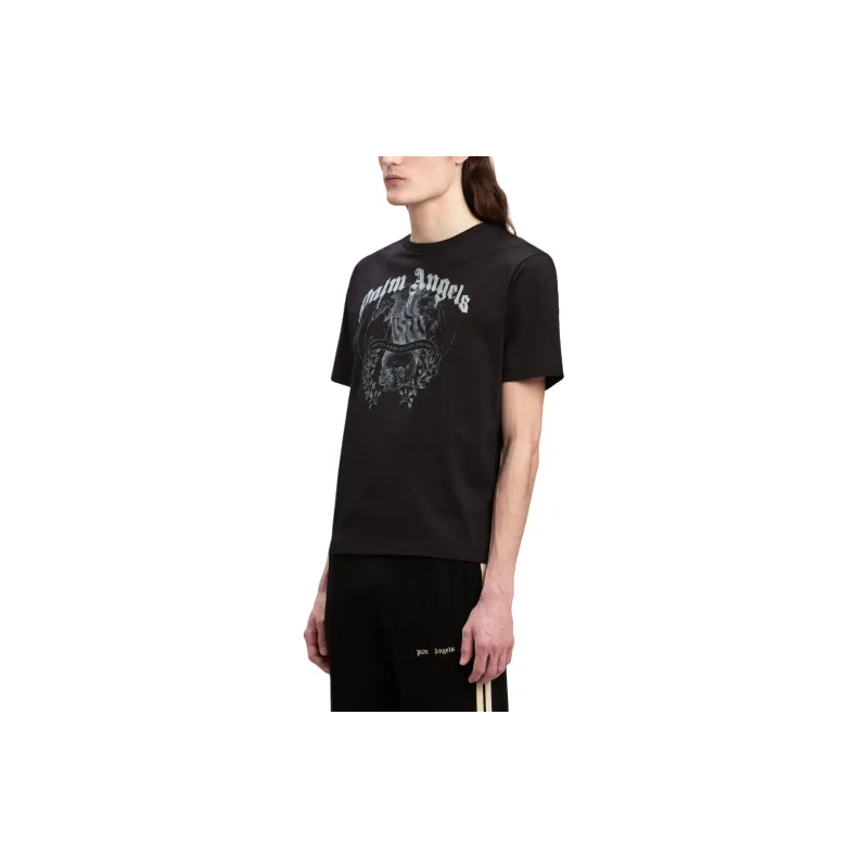 PALM ANGELS Statement Pencil Graphic Printed T Shirt-3