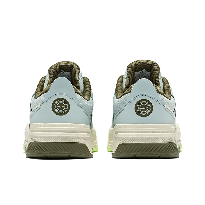 Erke Bashi 2.0 Anti Slip Wear Resistant Low Top Skateboard Shoes Men's Avocado Color Scheme-3