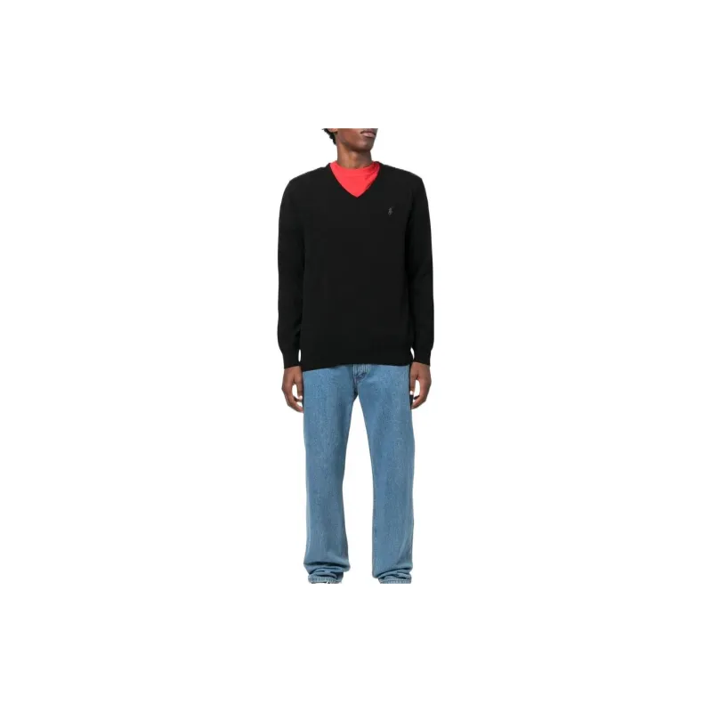 Polo Ralph Lauren Logo Embroidered Knitted Jumper-1