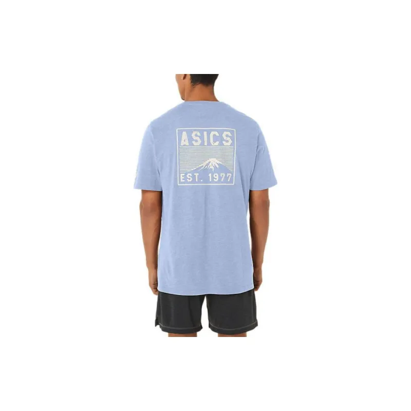 Asics FUJI 1977 TEE T-Shirts Men Blue-3