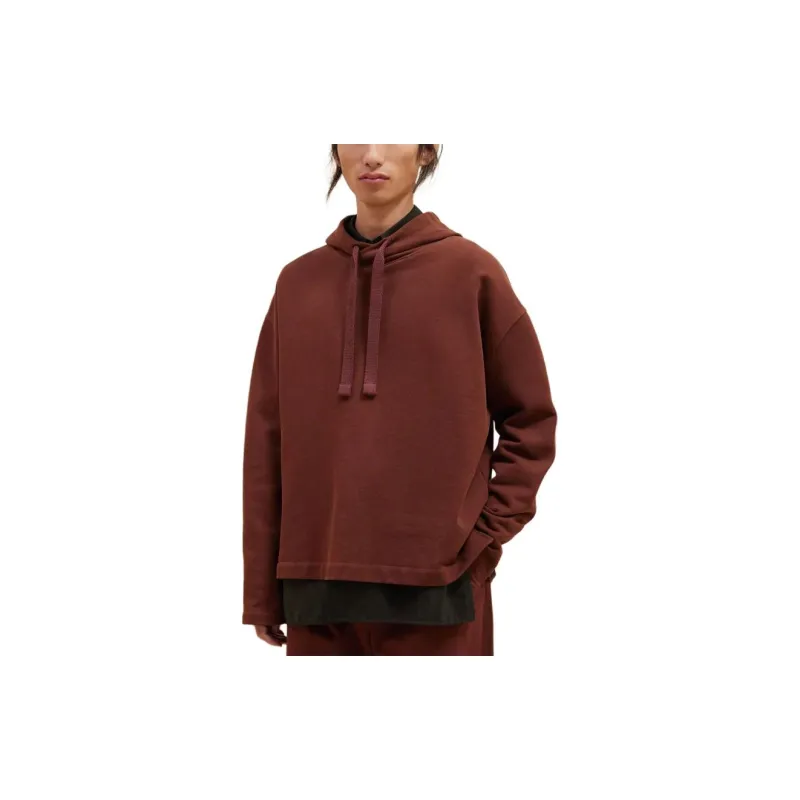 Lemaire Plain Drop Shoulder Drawstring Hoodie-2