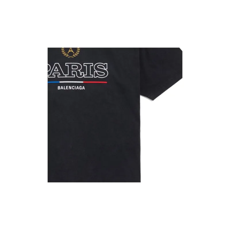 Balenciaga T Shirt Regular Fit Unisex Black-6