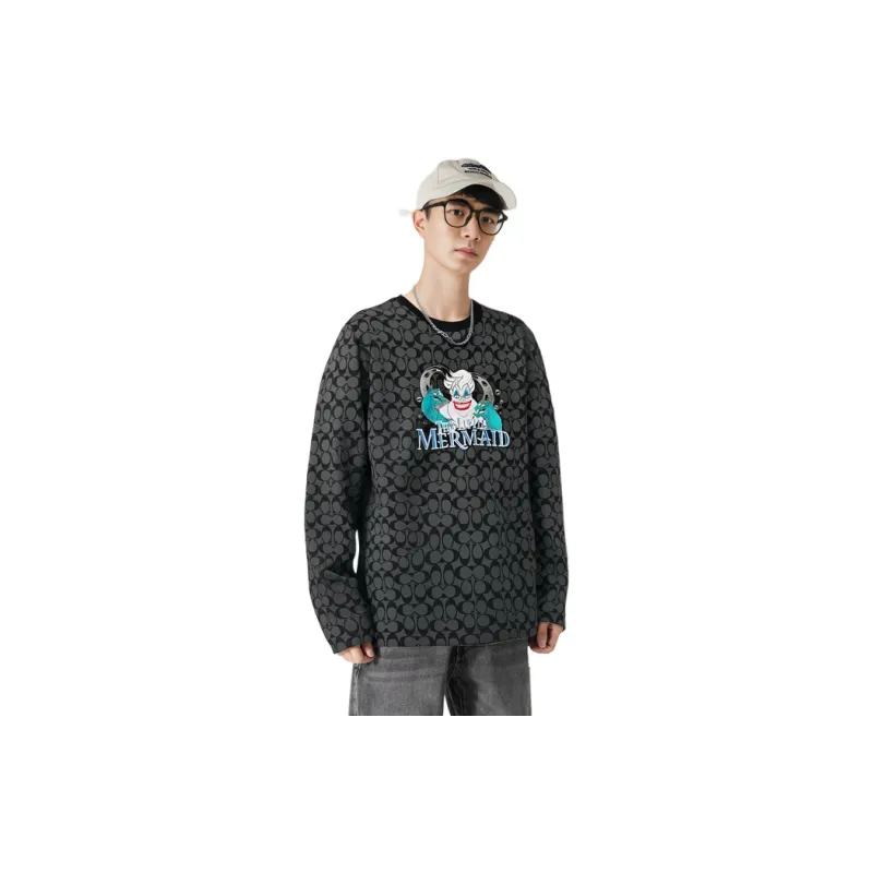 Disney X COACH T Shirts Men Black-2