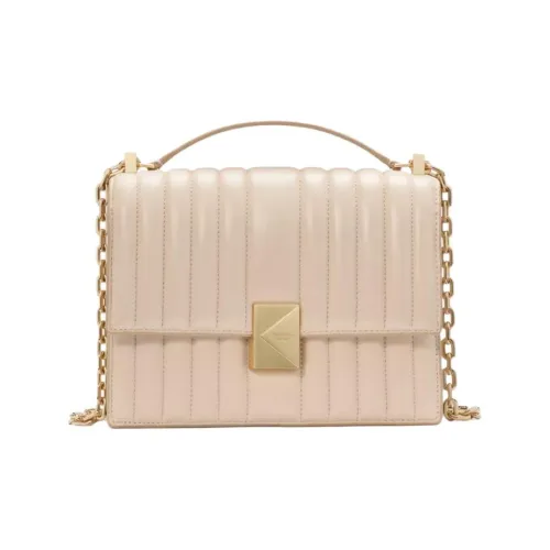 Kate Spade Cow Leather Shoulder Bag Crossbody Bag Handbag Women's Ecru