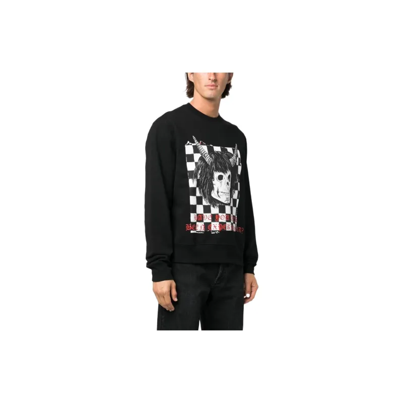 AMIRI X Wes Lang Checker Skull Crew-3