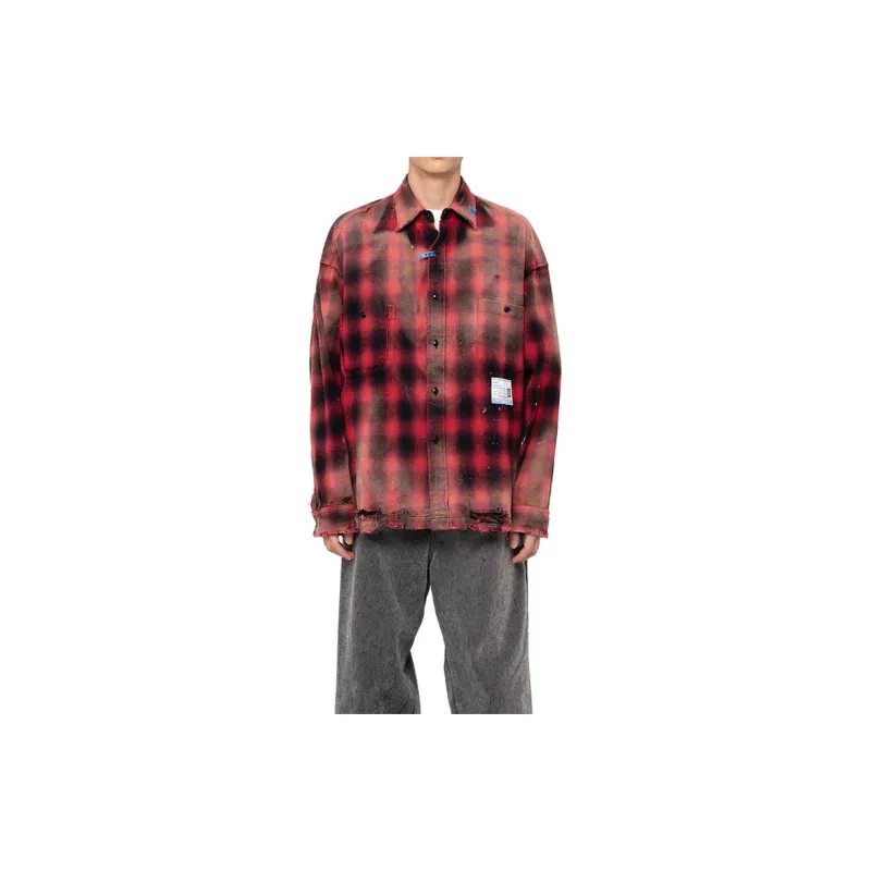 Maison Mihara Yasuhiro Shirts Men Red-2