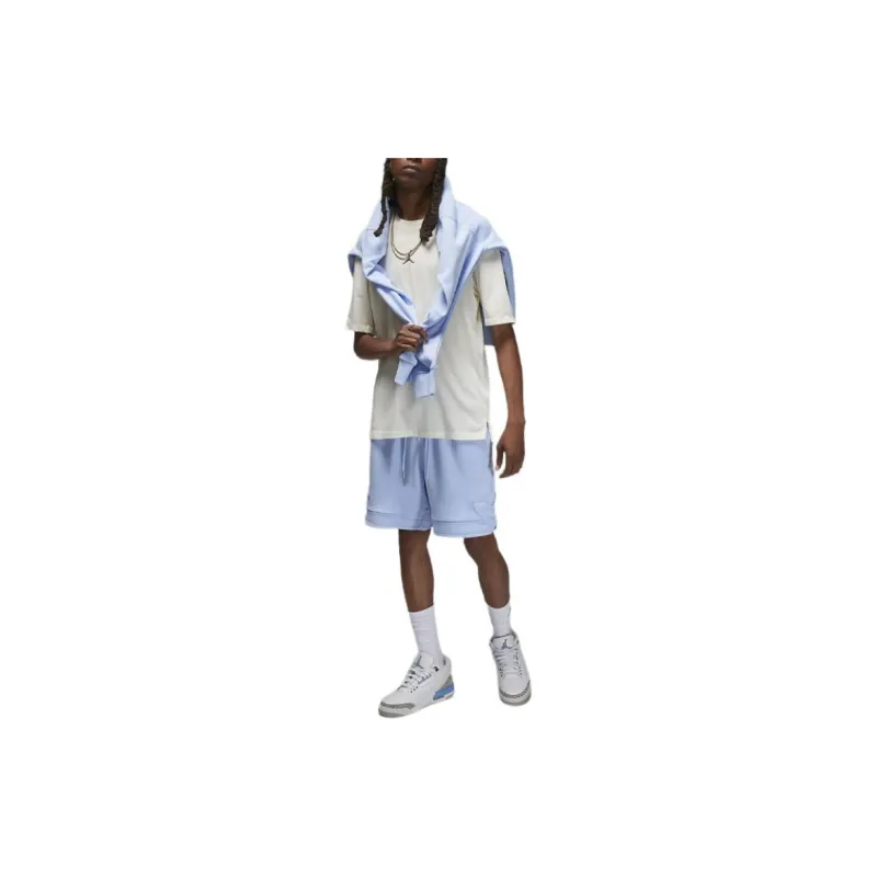 Jordan Flight Fleece Sports Shorts Men's Sky Blue-1