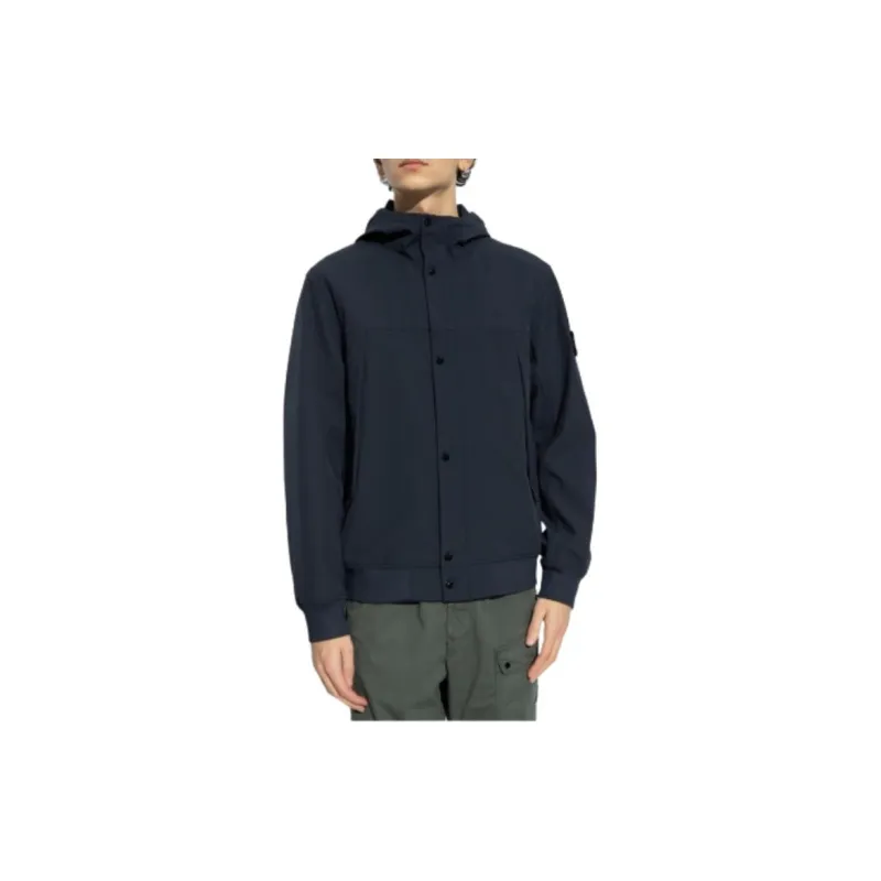 STONE ISLAND Button Up Hooded Jacket-3