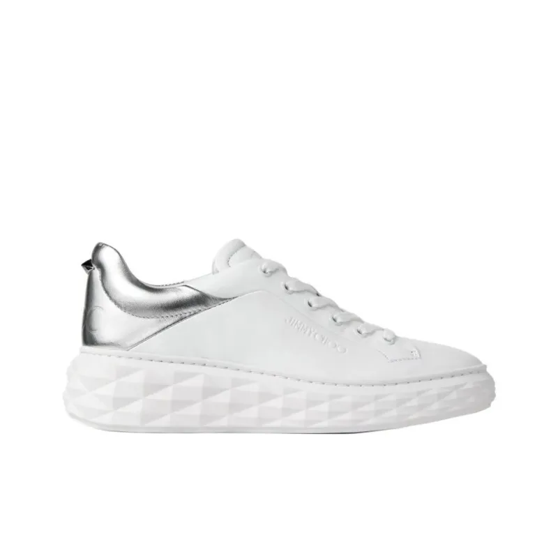 Jimmy Choo Maxi/F II Low Top Skateboard Shoes Women's White-1