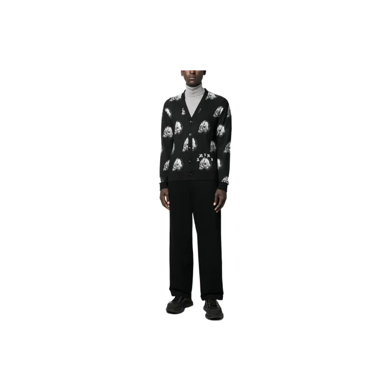 AMIRI X Wes Lang Repeat Skull Cardigan-1