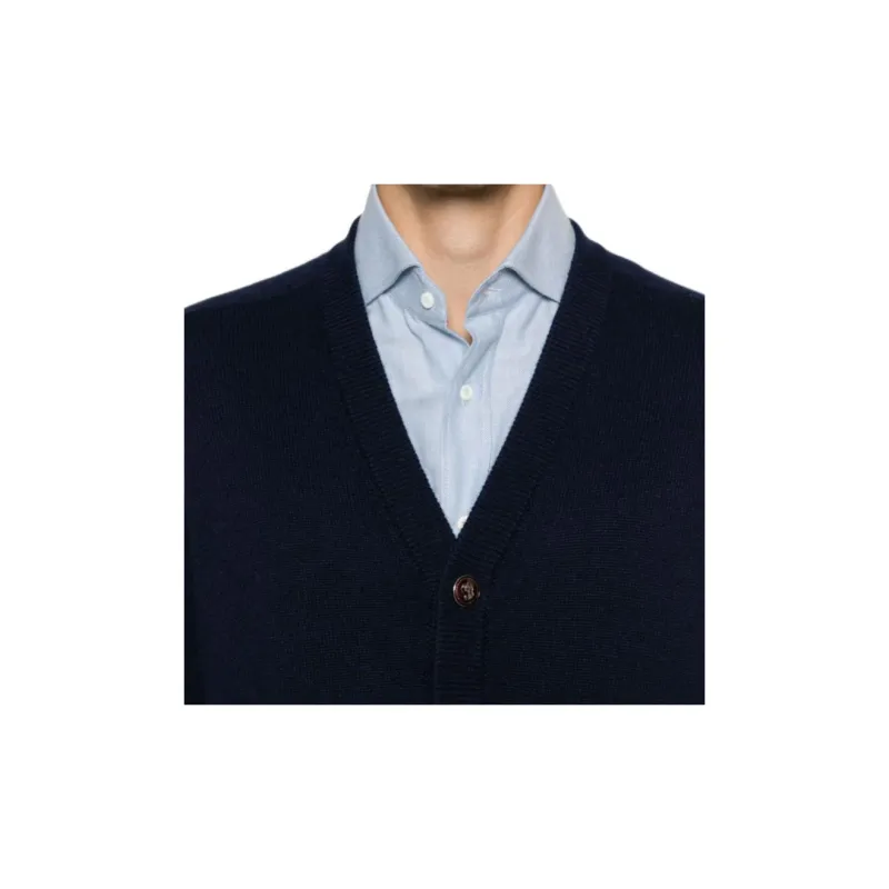 Brunello Cucinelli V Neck Button Up Cardigan-4