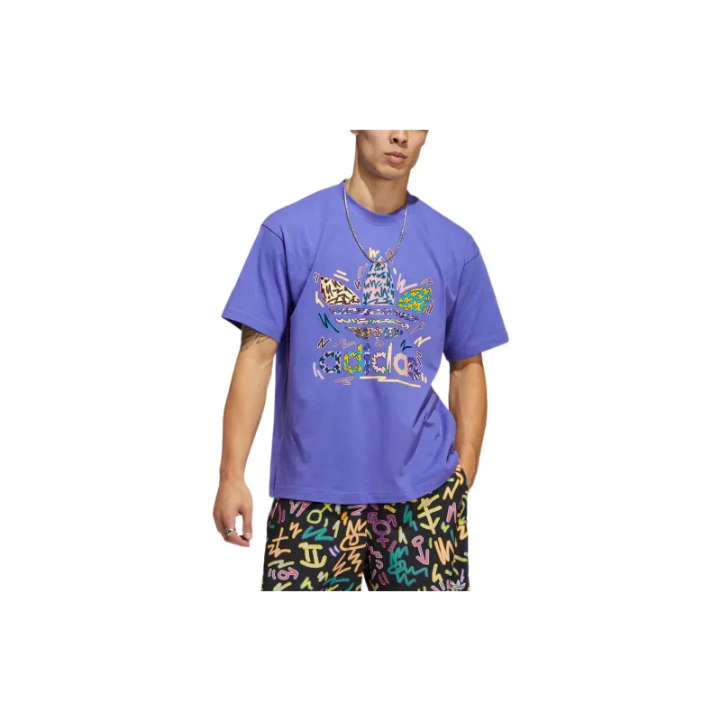 Adidas Originals T Shirt Unisex Purple-2