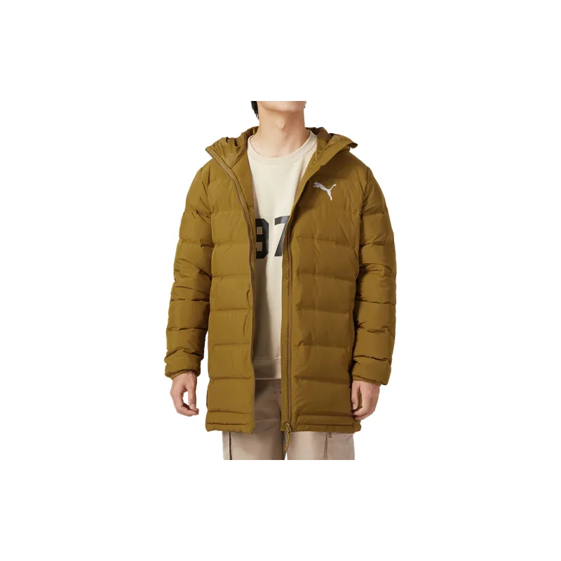 PUMA Jackets Men Brown-2