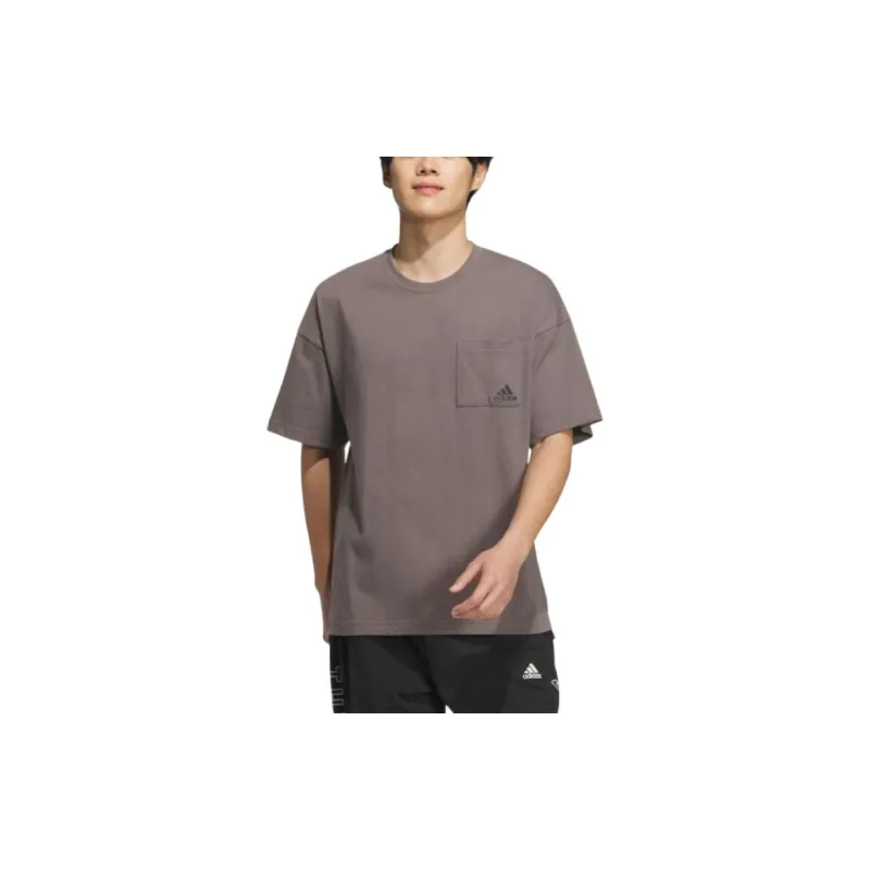 Adidas T Shirts Men Charcoal-1
