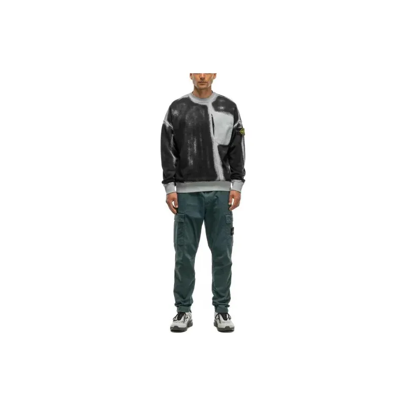 STONE ISLAND STONE ISLAND Hand Sprayed Sweatshirts Men Sky Color-2