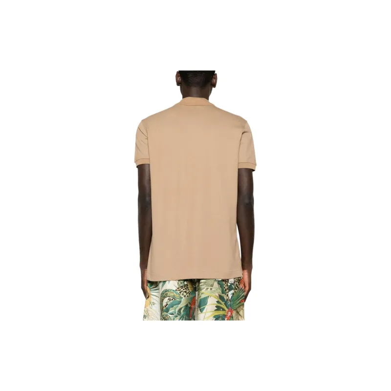 Roberto Cavalli SS24 Polo Shirt Men's Ochre-Brown-2