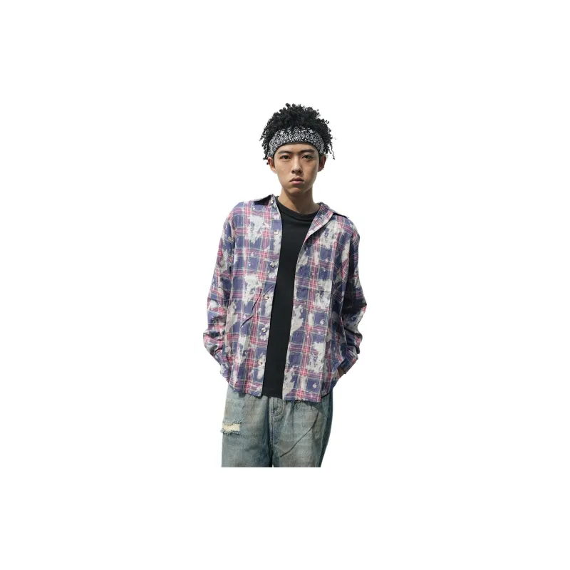 FAKE VINTAGE Shirt Unisex Blue Purple-1