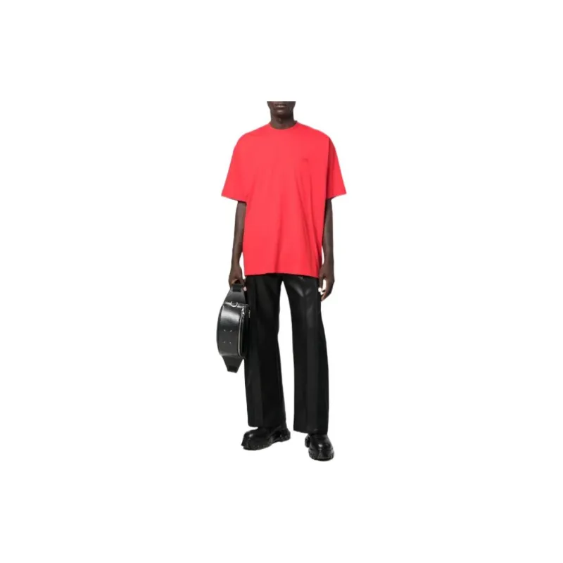 Vetements T-Shirts Men Red-1