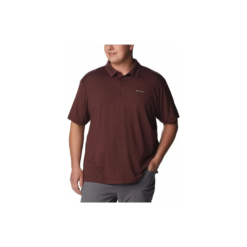 Columbia Tech Polo Shirts Men Coffee-3