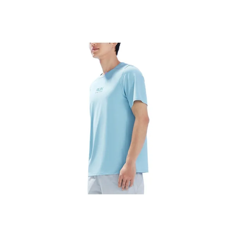 ANTA T Shirts Men Sky Smoke Blue-3