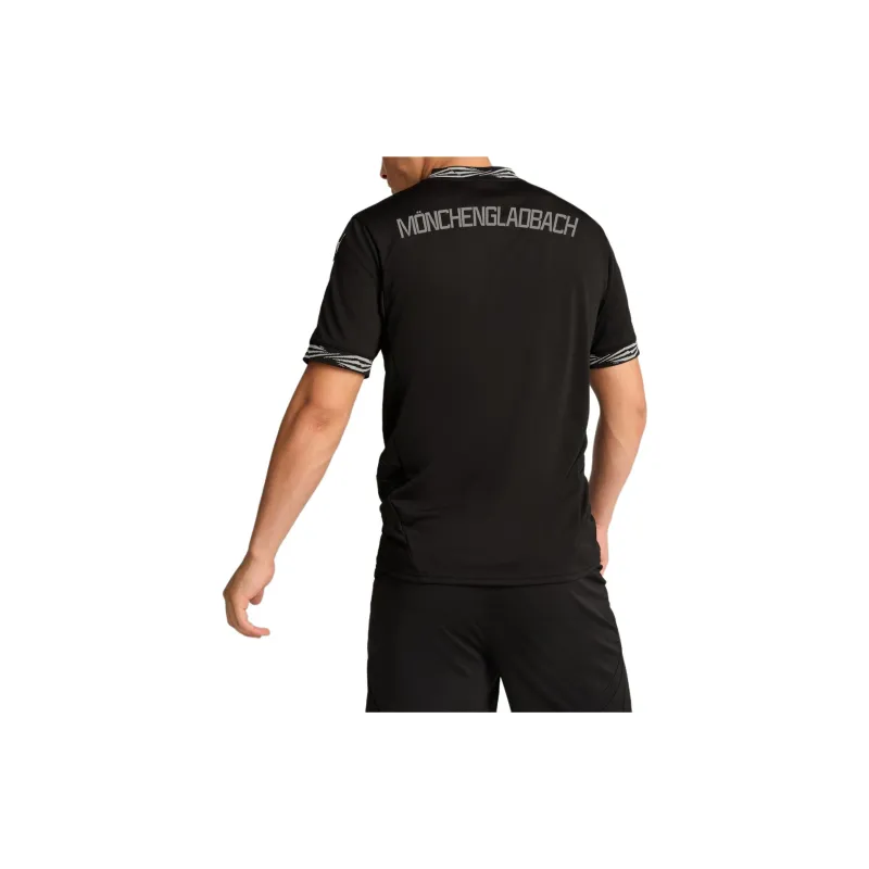 PUMA Borussia Mönchengladbach Soccer Jerseys Men's Black Gray Color-3