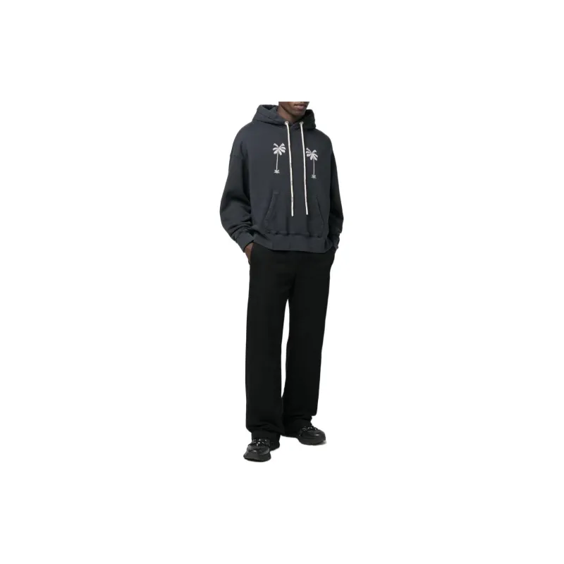 PALM ANGELS Graphic print Cotton Hoodie-1